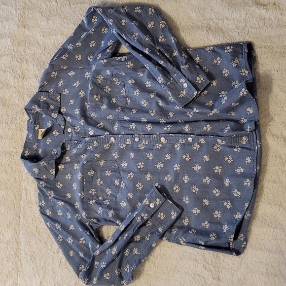 Faded Glory floral button down shirt - Picture 1 of 5